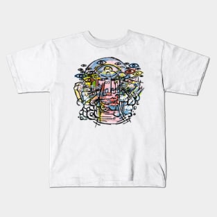 Scrubbing My Face Kids T-Shirt